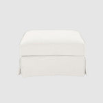 Noosa Hamptons Ottoman Ivory