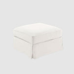 Noosa Hamptons Ottoman Ivory