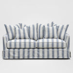 Noosa Hamptons 2.5 Seat Sofa Blue Sky Stripe