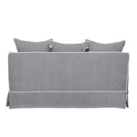 Noosa Hamptons 2 Seat Sofa Grey W/White Piping