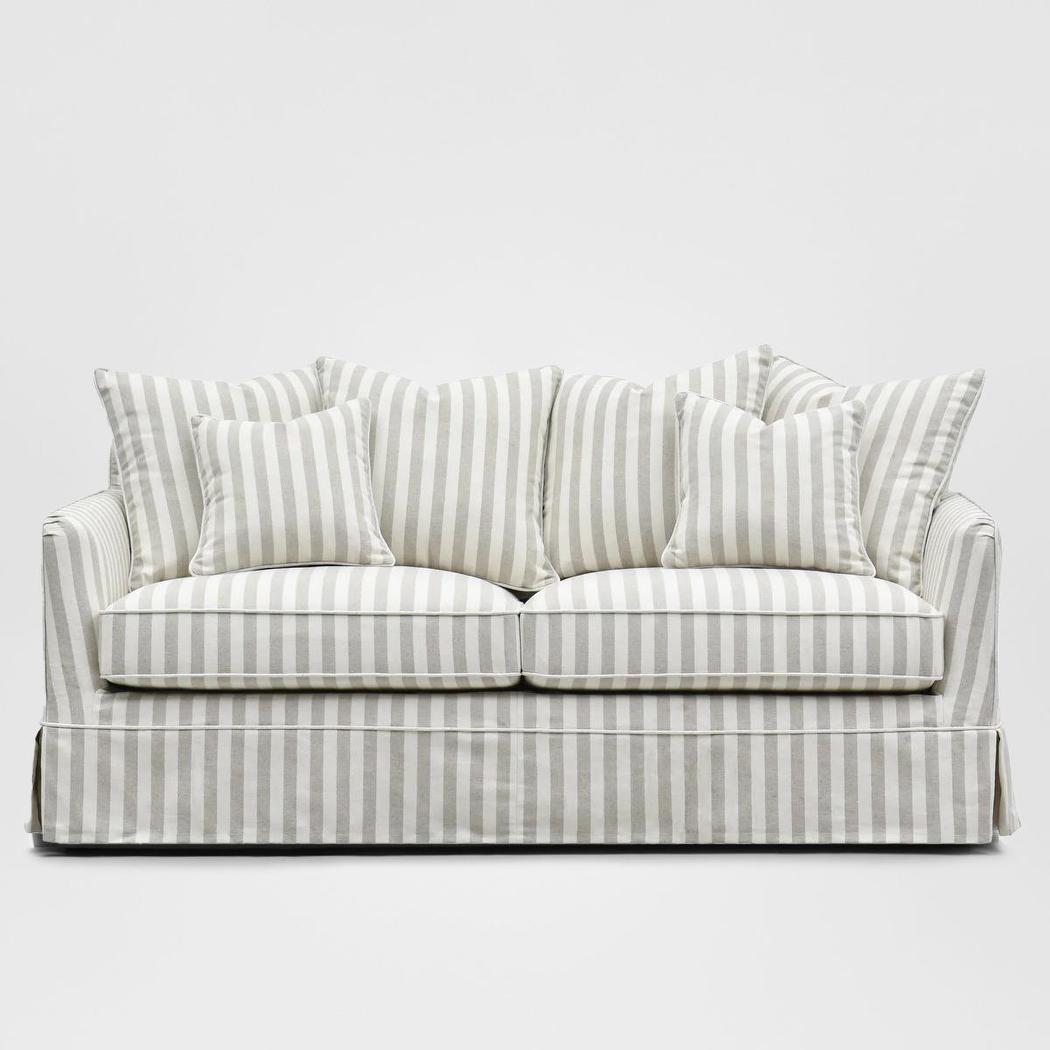 Noosa Hamptons 3 Seat Sofa Natural Stripe