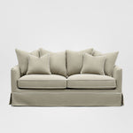 Noosa Hamptons 2.5 Seat Sofa Natural W/White Piping