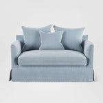 Noosa Hamptons 1.5 Seat Sofa Bed Blue Sky