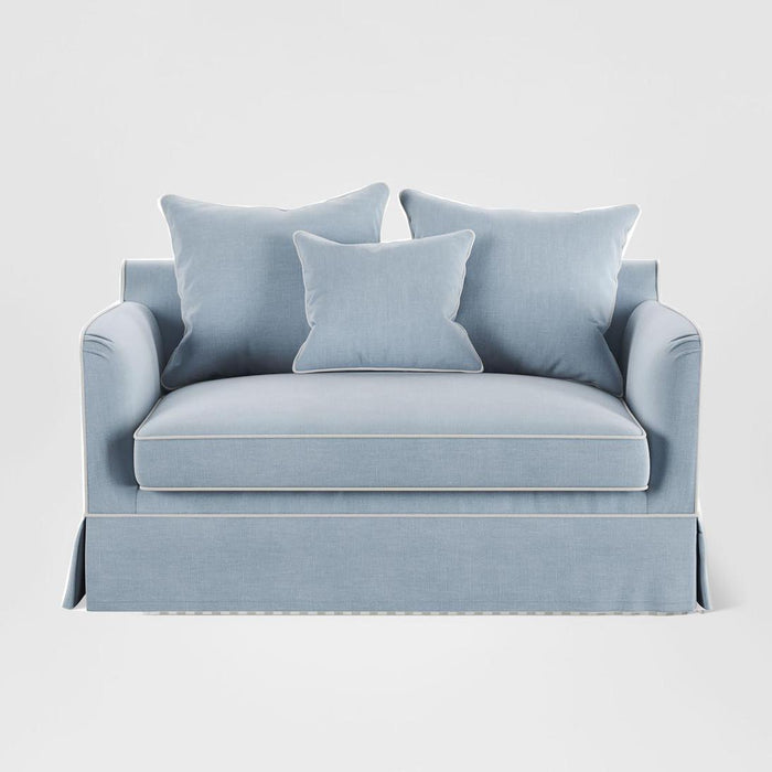 Noosa Hamptons 1.5 Seat Sofa Bed Beach W/White Piping