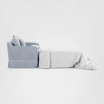 Noosa Hamptons 1.5 Seat Sofa Bed Beach W/White Piping