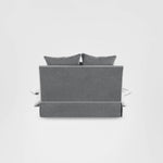 Noosa Hamptons 1.5 Seat Sofa Bed Grey W/White Piping