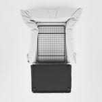 Noosa Hamptons 1.5 Seat Sofa Bed Grey W/White Piping