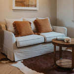 Noosa Hamptons 2.5 Seat Sofa Bed Ivory