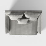 Noosa Hamptons 1.5 Seat Sofa Bed Natural Stripe