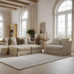 Noosa Hamptons 1.5 Seat Sofa Bed Natural Stripe