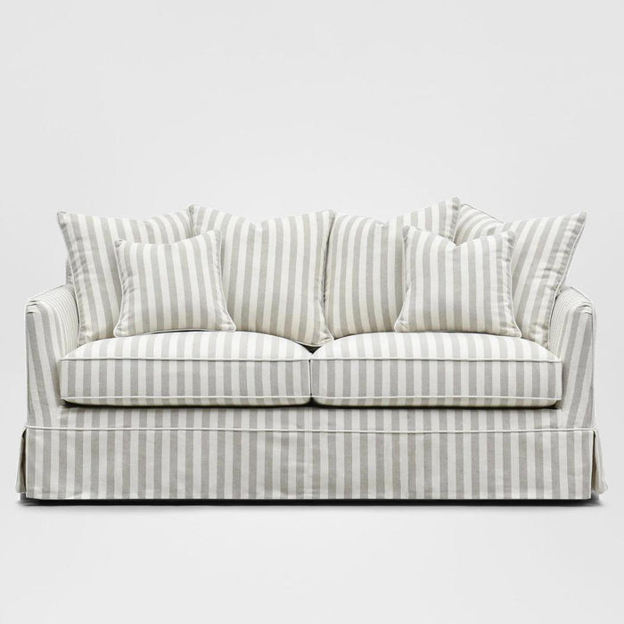 Noosa Hamptons 2.5 Seat Sofa Bed Natural Stripe