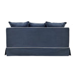 Noosa Hamptons 2.5 Seat Sofa Bed Navy W/White Piping