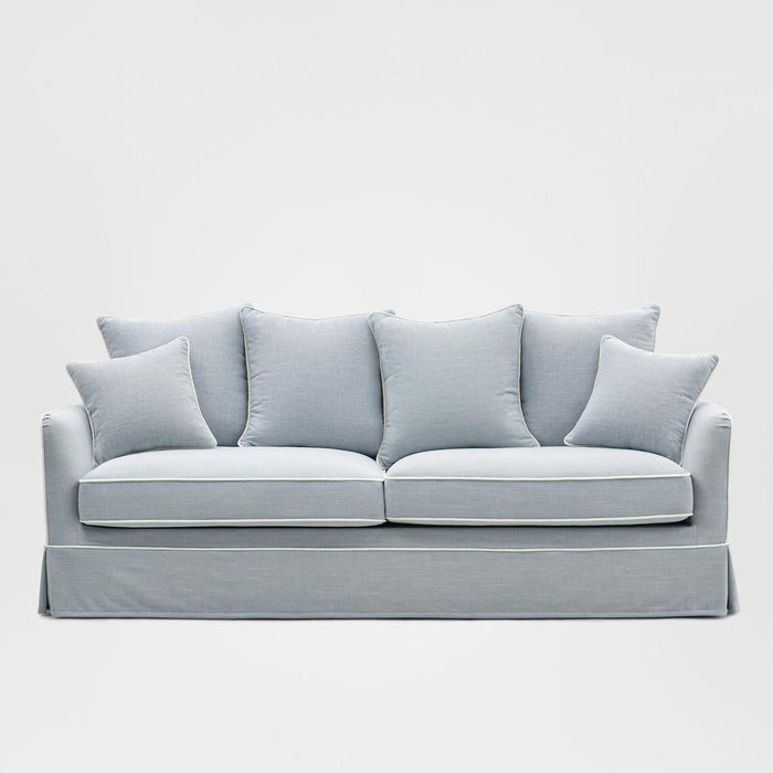 Noosa Hamptons 3 Seat Queen Sofa Bed Beach W/White Piping