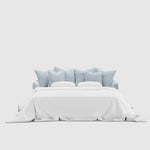 Noosa Hamptons 3 Seat Queen Sofa Bed Beach W/White Piping