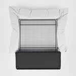 Noosa Hamptons 3 Seat Queen Sofa Bed Navy W/White Piping