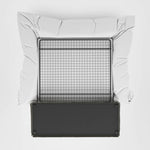 Noosa Hamptons 3 Seat Queen Sofa Bed Natural W/White Piping