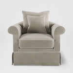 Avalon Hamptons Armchair Natural W/White Piping