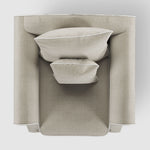 Avalon Hamptons Armchair Natural W/White Piping