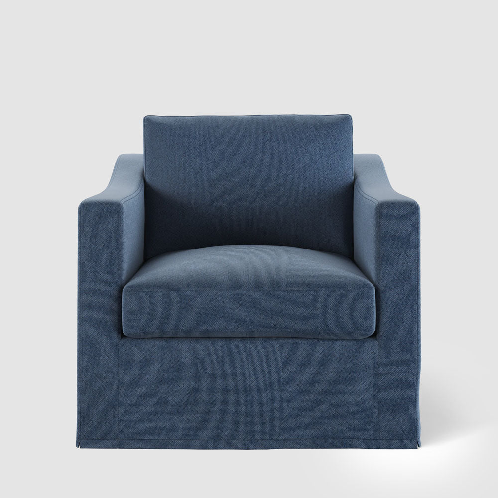 Clovelly Hamptons Armchair Navy