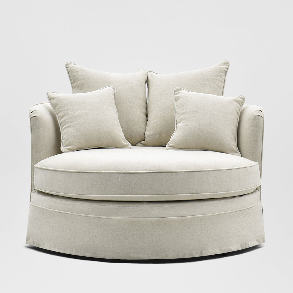 Noosa Hamptons Snuggle Chair Beige