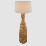 Esraj Turned Wood Floor Lamp Natural