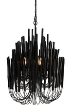 Wood Candlestick Lamp