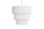 Wood Candlestick Tiered Chandelier