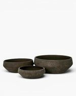 Landis Planter Bowl Set 3 Earth Brown