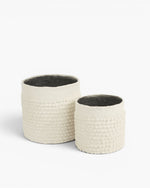 Leura Set of 2 Planters White