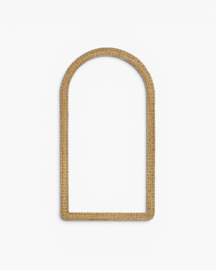 Long Island Mirror Arch Rattan