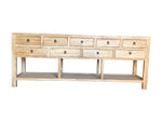 Chinese Antique Reproduction 9-Drawer Hall Table with Shelf 230cm – studio