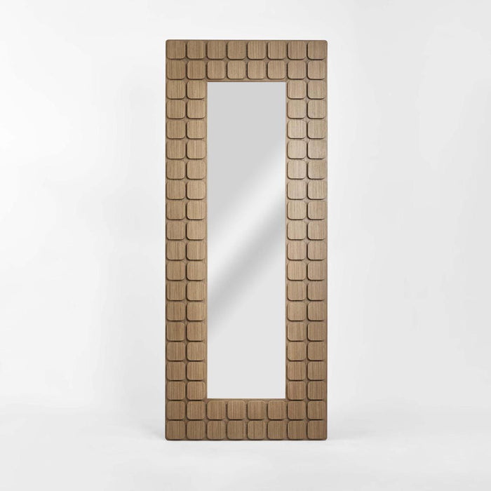 Porto Walnut Floor Mirror