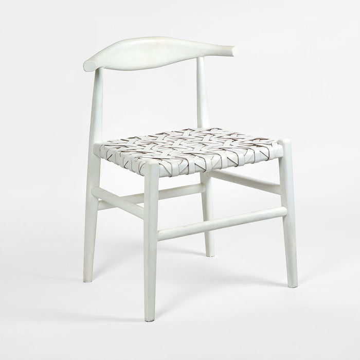 Sorren Dining Chair White Leather