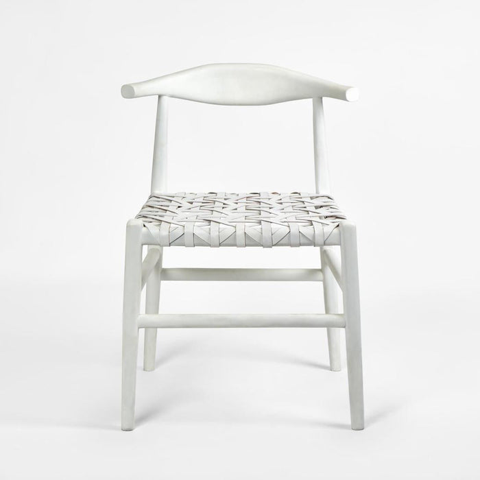 Sorren Dining Chair White Leather