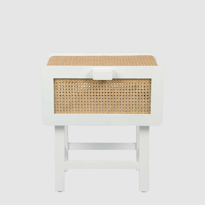 Zoe Bedside Table Chalk