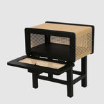 Zoe Bedside Table Black