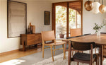 Marvin Dining Chair Toffee Leather at the BACK