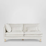 Aura 2 Seater Left Arm Cover Class 7 White - Cover Only