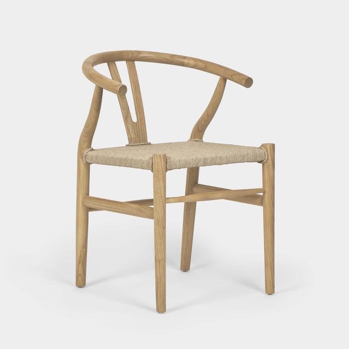 Arc Wishbone Dining Chair Natural
