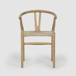 Arc Wishbone Dining Chair Natural
