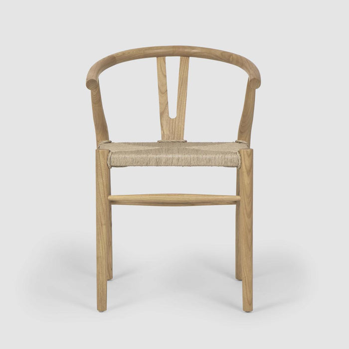 Arc Wishbone Dining Chair Natural