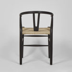 Arc Wishbone Dining Chair Black/Natural