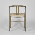 Arc Wishbone Dining Chair Grey/Natural