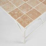 Wira Coffee Table Outdoor White with tiled top