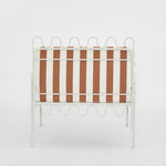 Wira Arm Chair Outdoor Terracotta/White Stripe Cushions