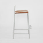 Wira Counter Stool Outdoor Terracotta/White Stripe Cushion