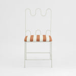 Wira Dining Chair Outdoor Terracotta/White Stripe Cushion