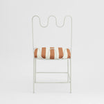 Wira Dining Chair Outdoor Terracotta/White Stripe Cushion