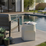 Arcos Outdoor Side Table
 Ivory