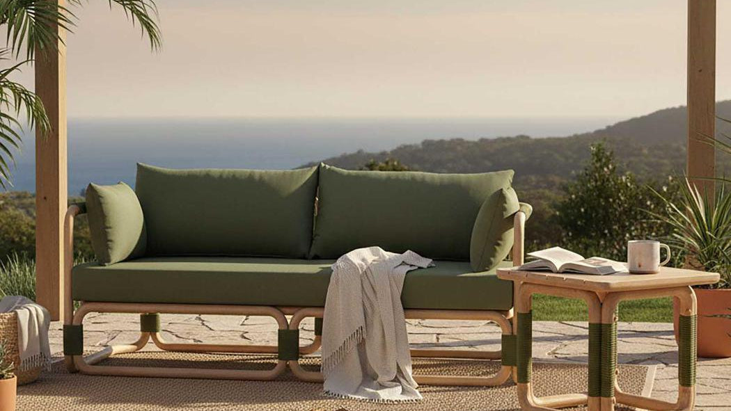 Vita Outdoor Sofa Forest Green
